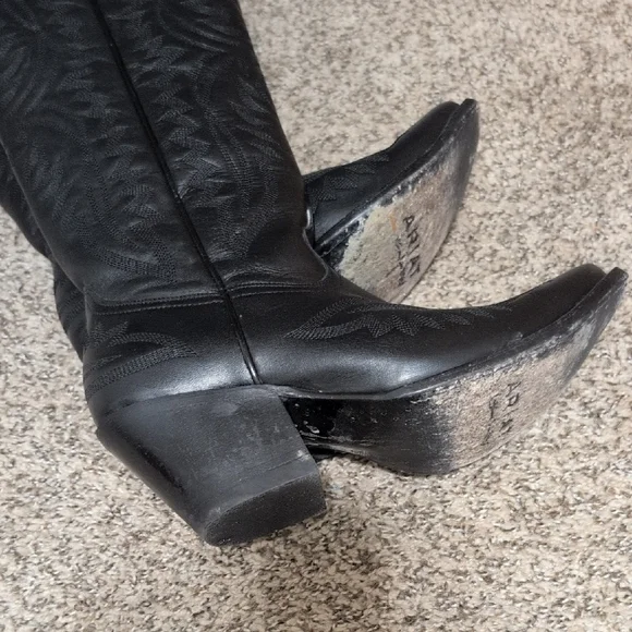 Ariat Casanova Black Western Cowboy Boots - Picture 2 of 4